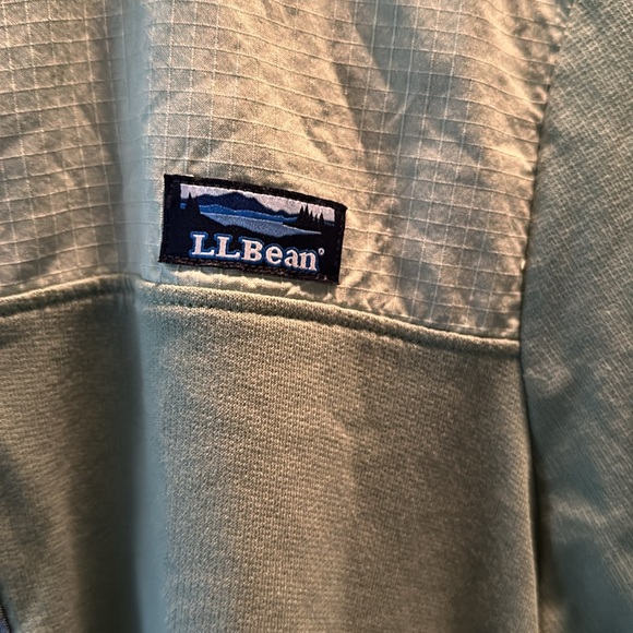 LL Bean Soft Cotton Rugby Henley Pullover - Size XL - Green - Picture 3 of 5